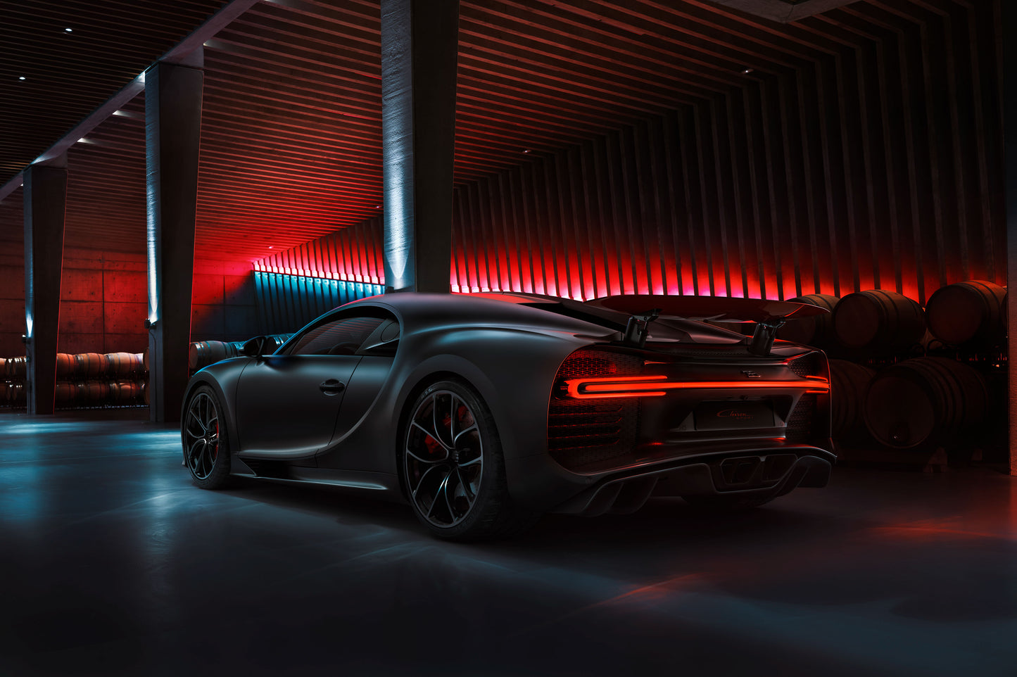 Black Bugatti Chiron 2020