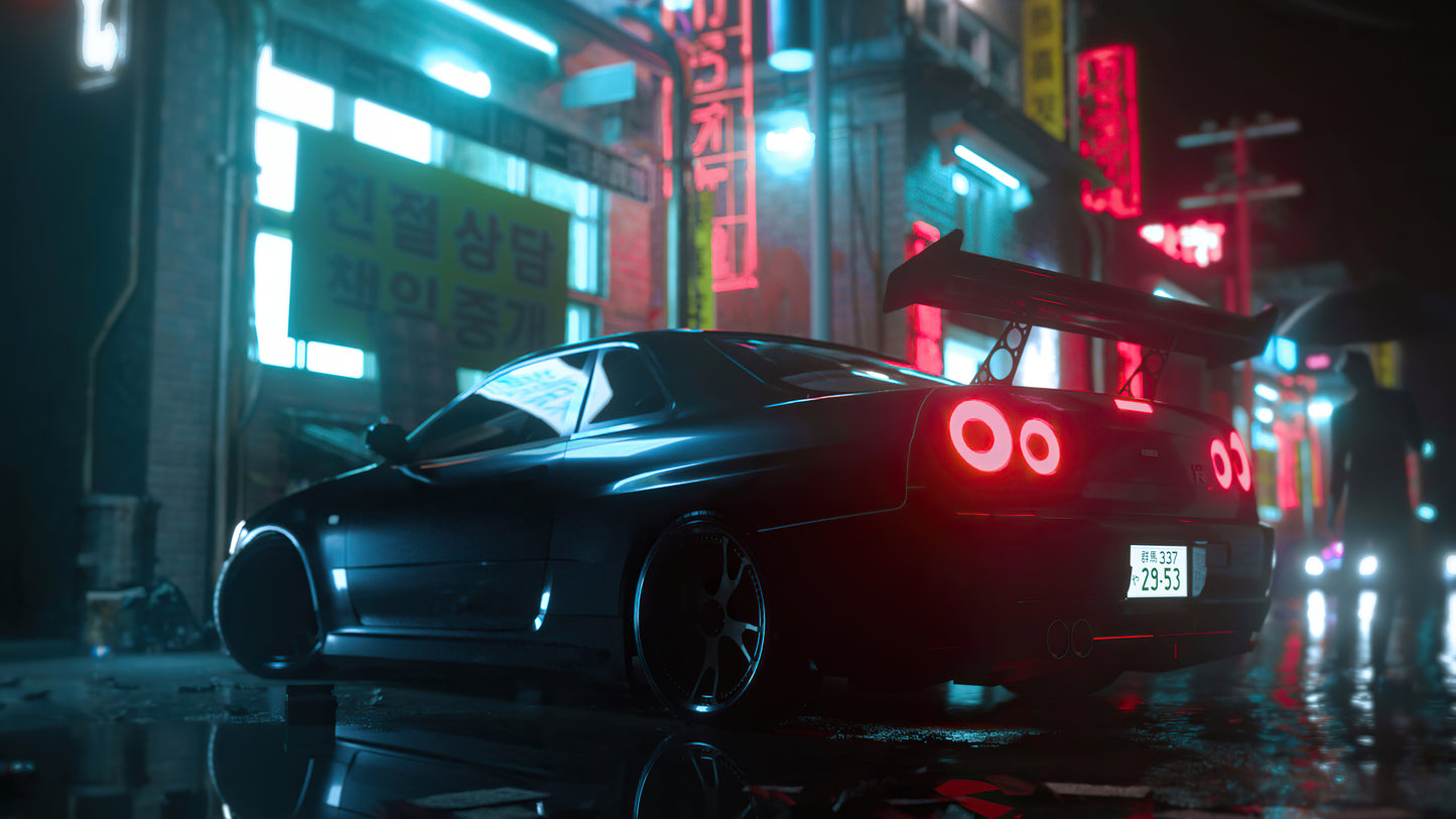 Nissan Skyline GT-R R34 - Neon Skyline