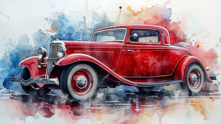  Vintage Car Wall Art