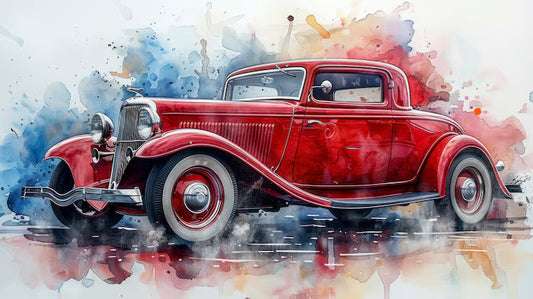  Vintage Car Wall Art