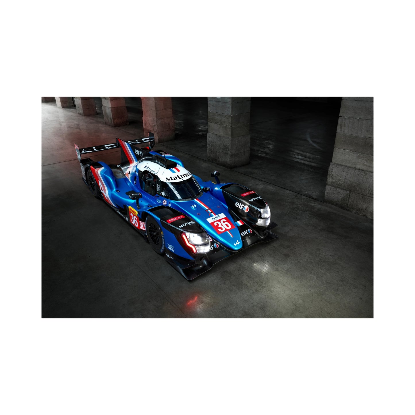 Alpine sports car art print for automotive fans in UAE