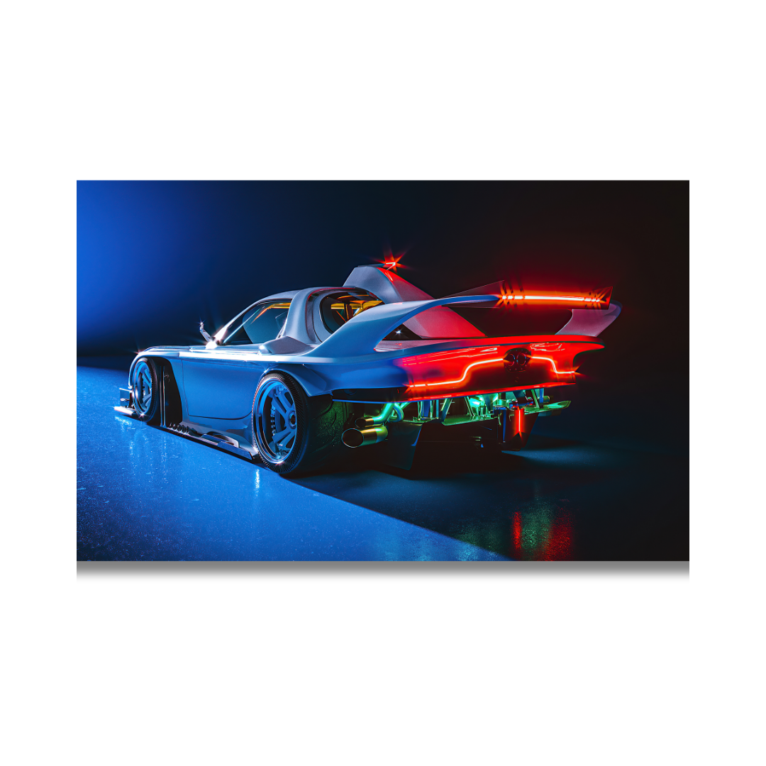 Sci-Fi Neon Hypercar Ride