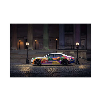Bentley Flying Spur luxury sedan car art print in UAE