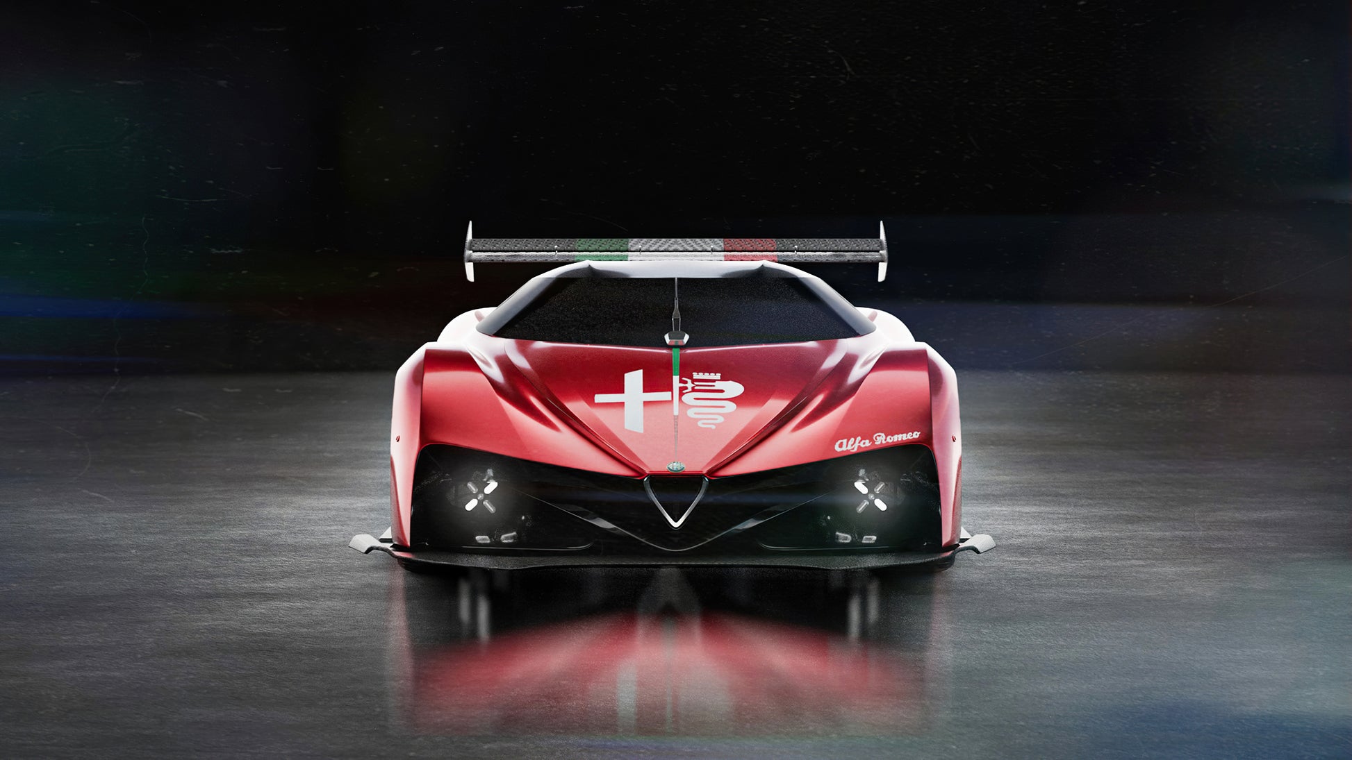 Alfa Romeo Concept Supercar artwork for car lovers in UAE