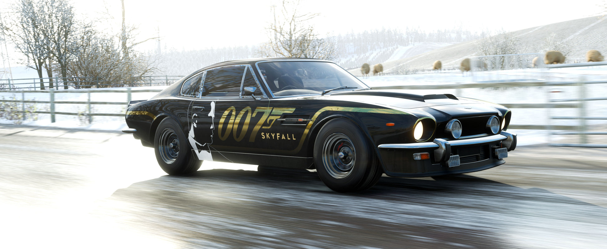Aston Martin Skyfall car art poster for automotive lovers UAE